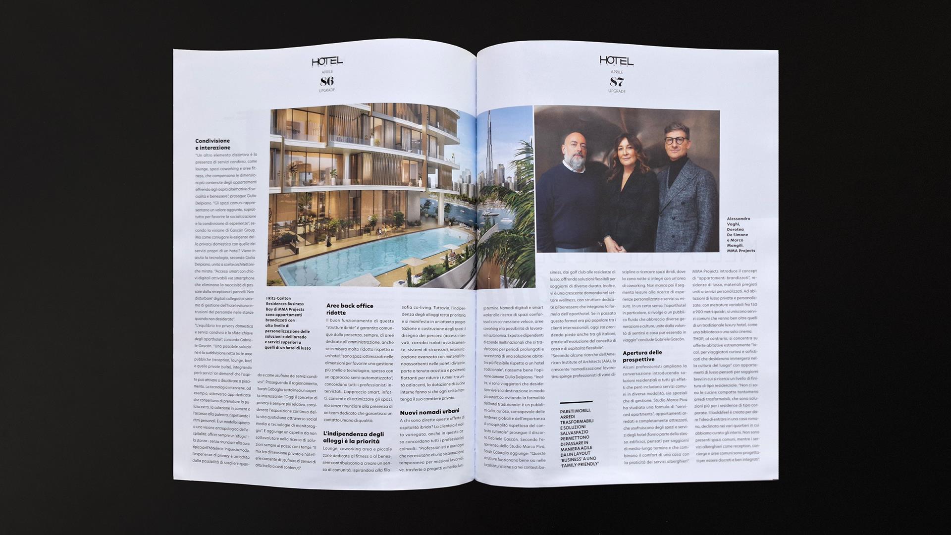 HOTEL DOMANI, Ritz Carlton Residences, 2025 MMAPROJECTS S.R.L.