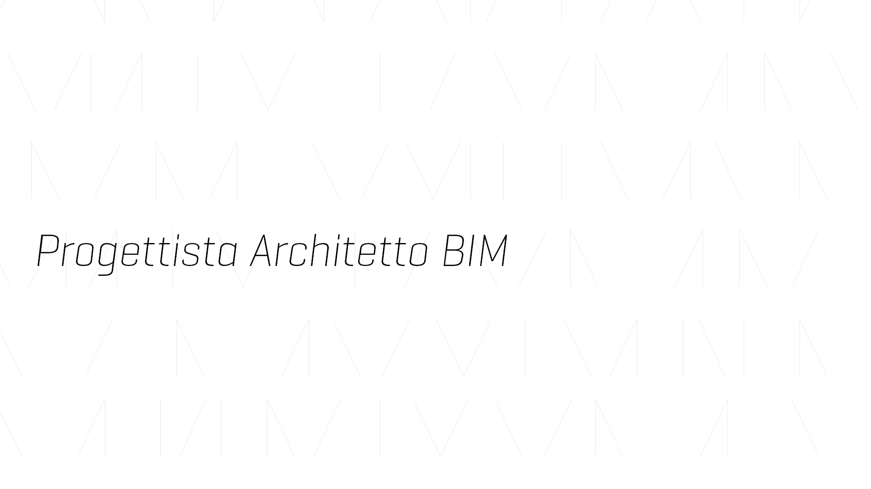 Progettista Architetto BIM MMAPROJECTS S.R.L.